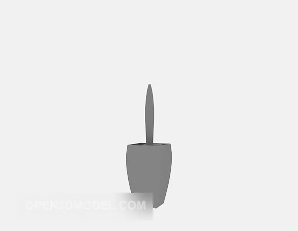 Small Potted Cactus 3d model Small Potted Cactus 3d model