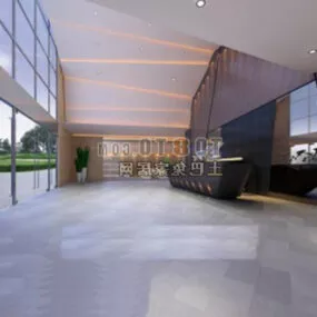 Small Showroom Hall Interior 3d model