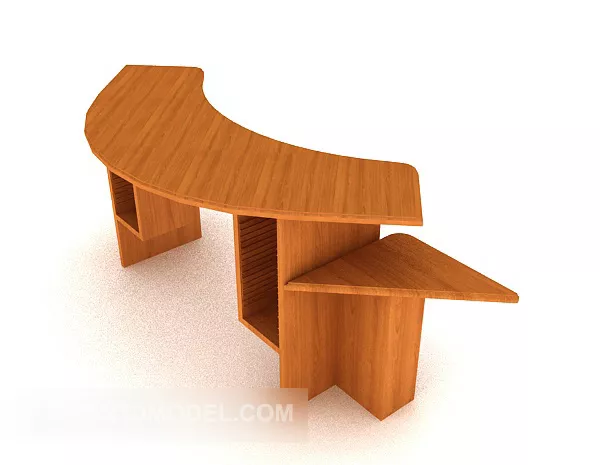 Small Solid Wood Bench 3d model Small Solid Wood Bench 3d model
