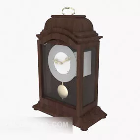 Small Wall Clock Western Antique 3d model