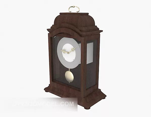 Wall Clock Round Shape With Rome Numbers 3d model