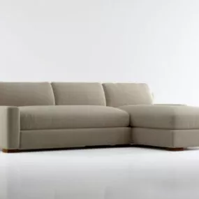 Sofa Furniture Beige Color 3d model