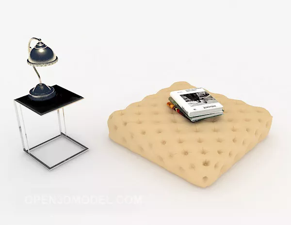 Sofa Stool Pad 3d model Sofa Stool Pad 3d model