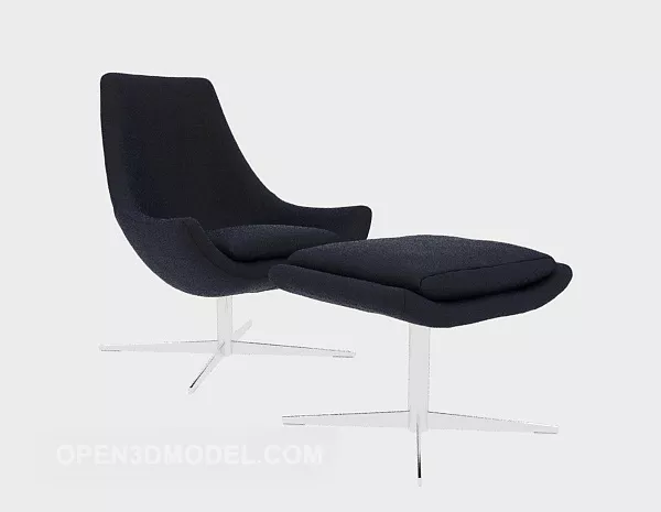 Rattan Wicker Chaise Lounge Chair 3d model