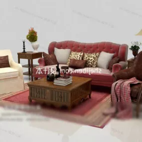 Sofa Coffee Table Furniture 3d model