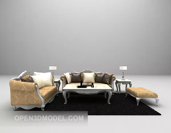 Sofa Table Classic European Style 3d model Sofa Table Classic European Style 3d model