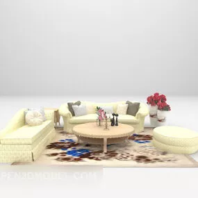 Sofa Large Full Sets 3d model