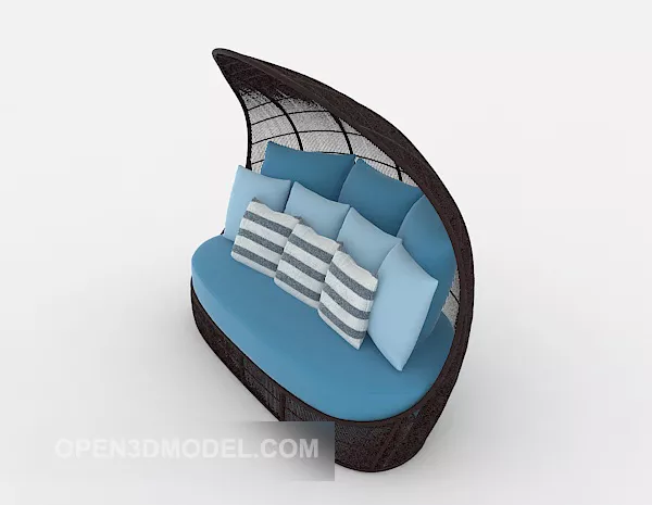 Outdoor Rectangular Portable Pool 3d model