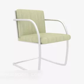Sofa Lounge Chair Green Back 3d model