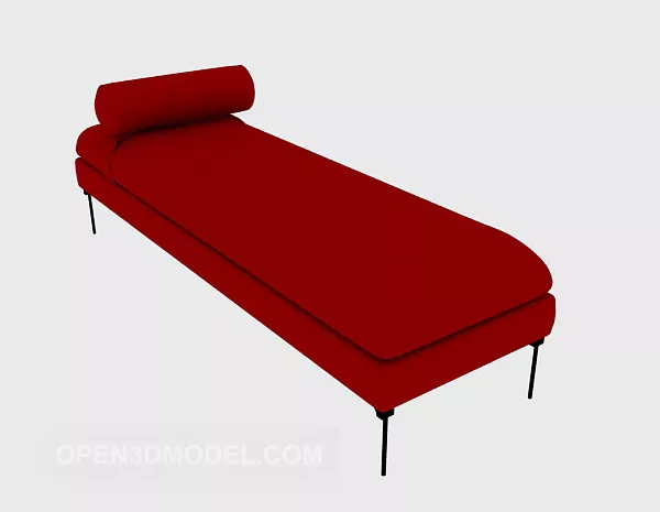 Soft Leather Red Recliner Furniture 3d model Soft Leather Red Recliner Furniture 3d model