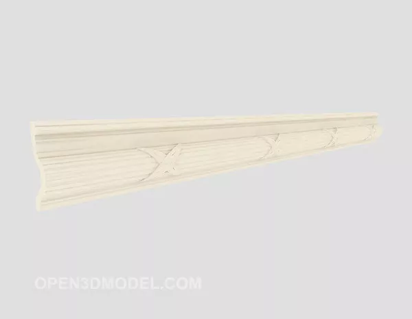 Solid Wood Corner Modling 3d model Solid Wood Corner Modling 3d model