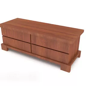 Solid Wood Tv Cabinet Design 3d model