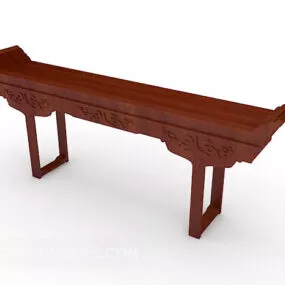 Solid Wood Bar Table 3d model