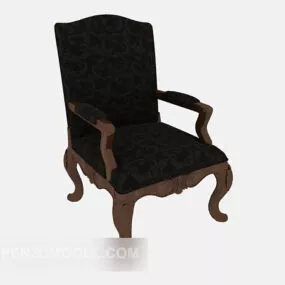 Solid Wood Beautiful Home Chair 3d model