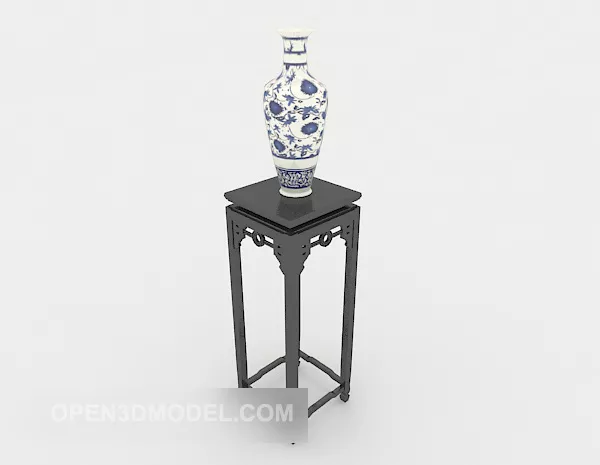 Ash Wood Rack Shelf 3d model