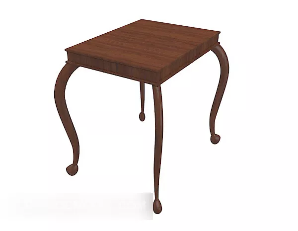 Solid Wood Brown Side Table 3d model Solid Wood Brown Side Table 3d model