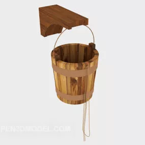 Solid Wood Bucket Furniture 3d model