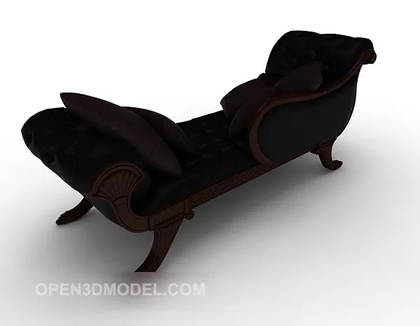 Solid Wood Lounge Chair 3d model Solid Wood Lounge Chair 3d model