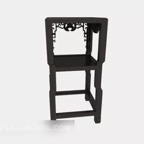 Solid Wood Antique Decoration Frame 3d model