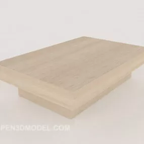 Solid Wood Dwarf Coffee Table 3d model