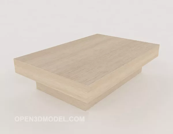 Solid Wood Dwarf Coffee Table 3d model Solid Wood Dwarf Coffee Table 3d model