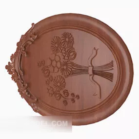 Solid Wood Exquisite Decoration 3d model
