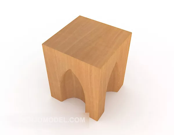 Rustic Bench Furniture 3d model