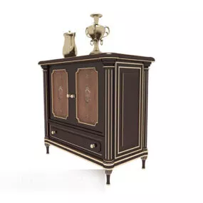 Solid Wood Home Locker 3d model