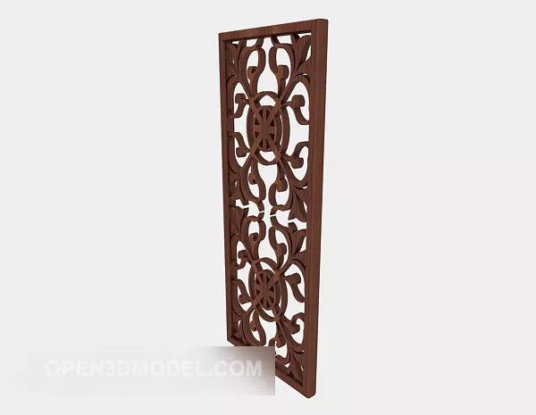 Art Flower Pot With Screen Partition 3d model