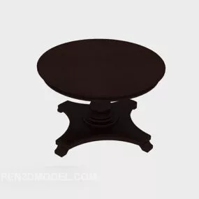 Living Room Side Table Solid Wood 3d model