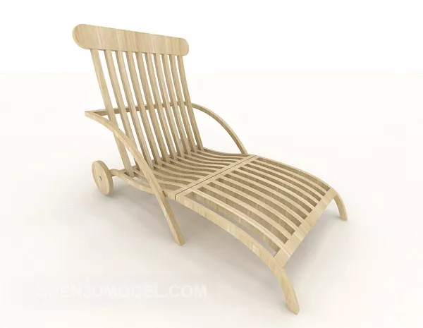Lounge With Curved Steel Frame 3d model