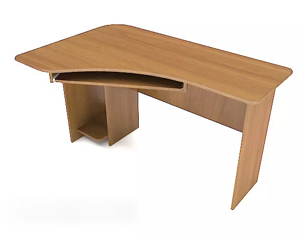 Solid Wood Modern Family Desk 3d model Solid Wood Modern Family Desk 3d model