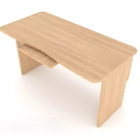 Solid Wood Modern Simple Desk 3d model