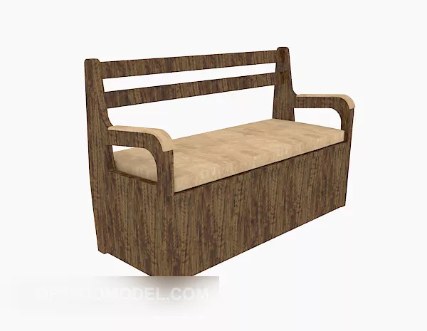 Rattan Wicker Chaise Lounge Chair 3d model