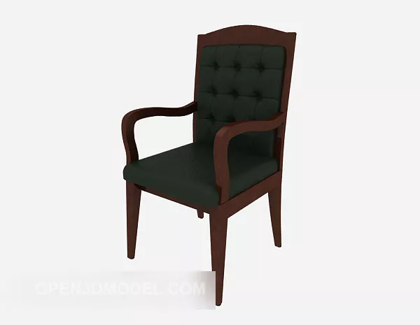 Solid Wood Office Chair 3d model Solid Wood Office Chair 3d model