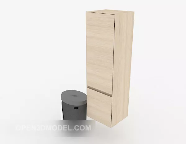 Wardrobe With Slide Door 3d model