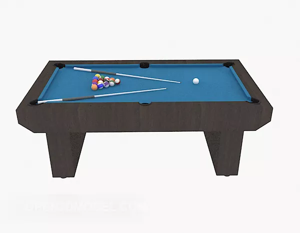 Solid Wood Pool Table 3d model Solid Wood Pool Table 3d model