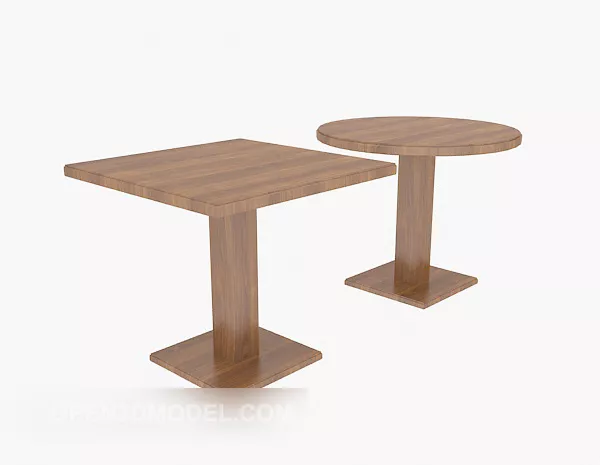 Solid Wood Side Table, Coffee Table 3d model Solid Wood Side Table, Coffee Table 3d model