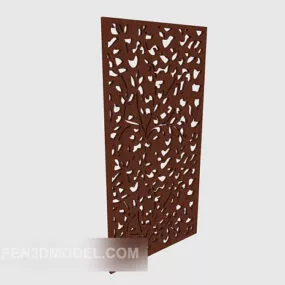 Solid Wood Simple Partition 3d model
