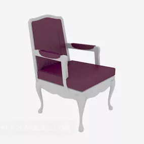 Solid Wood Single Sofa Chair 3d model