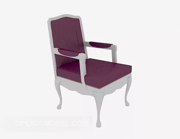 Solid Wood Single Sofa Chair 3d model Solid Wood Single Sofa Chair 3d model