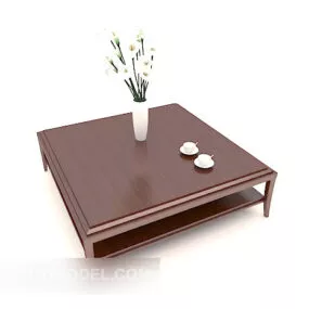 Solid Wood Small Coffee Table 3d model