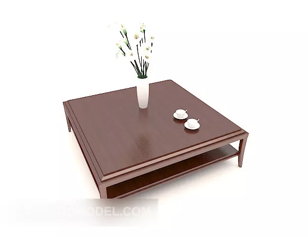 Solid Wood Small Coffee Table 3d model Solid Wood Small Coffee Table 3d model