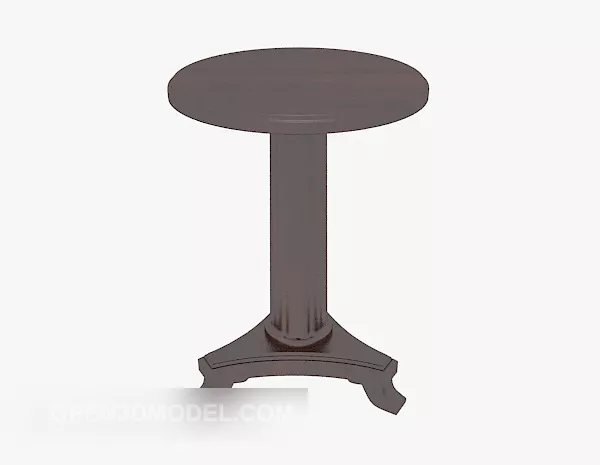 Solid Wood Sofa Side Table 3d model Solid Wood Sofa Side Table 3d model