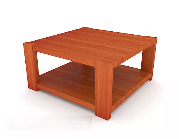 Solid Wood Sofa Square Coffee Table 3d model Solid Wood Sofa Square Coffee Table 3d model