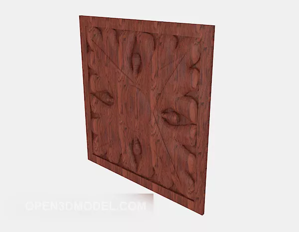Solid Wood Wall Decoration 3d model Solid Wood Wall Decoration 3d model