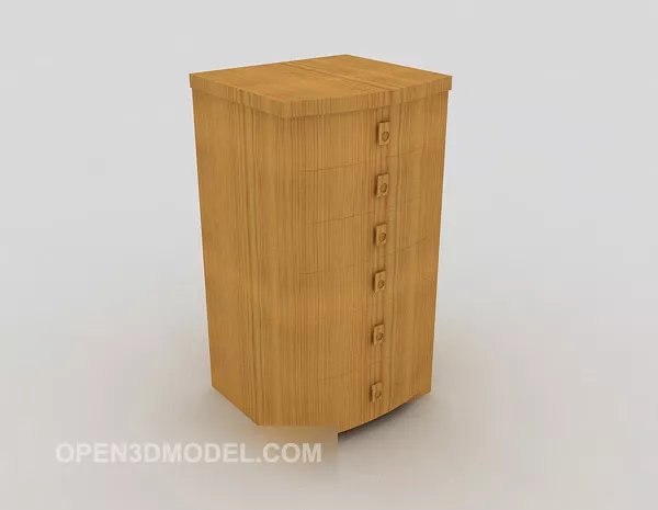 Bedside Nightstand Table With Drawer 3d model