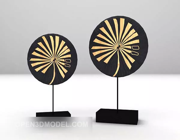 Black Round Shade Decoration 3d model Black Round Shade Decoration 3d model