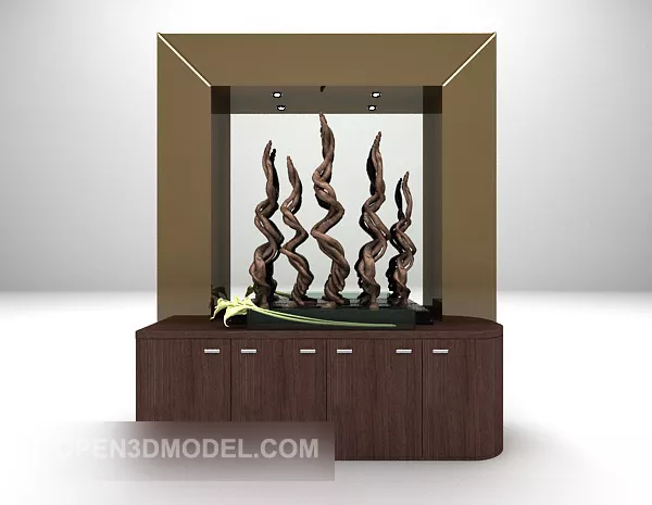 Southeast Asia Side Cabinet With Decoration 3d model Southeast Asia Side Cabinet With Decoration 3d model