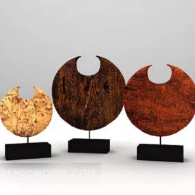 Artwork Sculpture Round Shaped Set 3d model